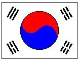 Die koreanische Fahne